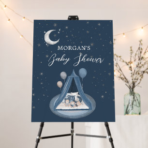 Celestial Cute Bear Baby Shower Foam Board