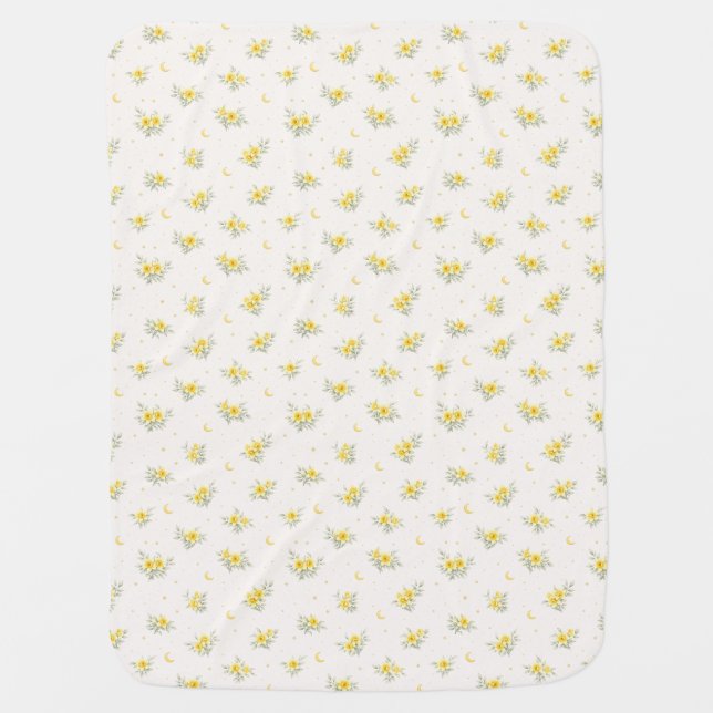 Celestial Daffodil Baby Blanket  (Front)