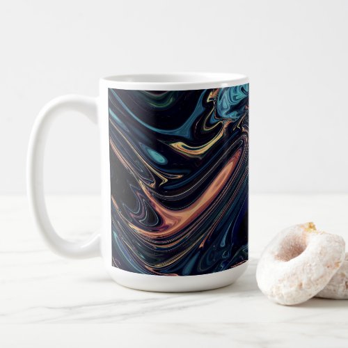 Celestial Dance Watercolor Nebula Coffee Mug