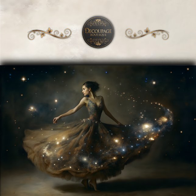 Celestial Dancer Galaxy Decoupage Tissue Paper (Celestial Dancer Galaxy Decoupage Tissue Paper)