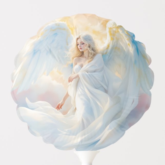Celestial Dawn – Angel of Peace and Light Balloon (Front)