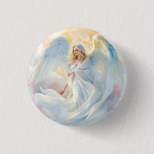 Celestial Dawn – Angel of Peace and Light Button