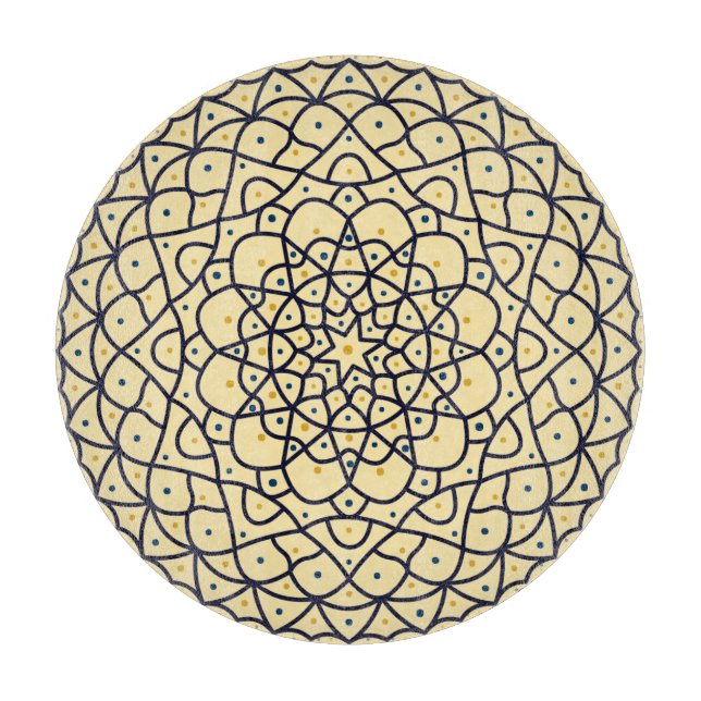 Celestial Day Glass Cutting Board (Front)