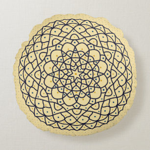 Celestial Day Round Pillow