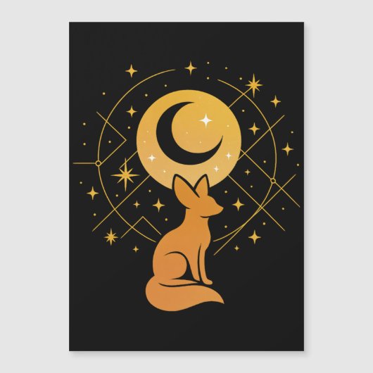 Celestial Desert Fox – Moon and Stars Cosmic (Front)