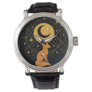 Celestial Desert Fox – Moon and Stars Cosmic Watch
