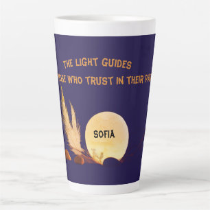 Celestial Devotion 17oz Blue Latte Mug