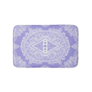 Celestial Diamond Mandala Bathroom Mat