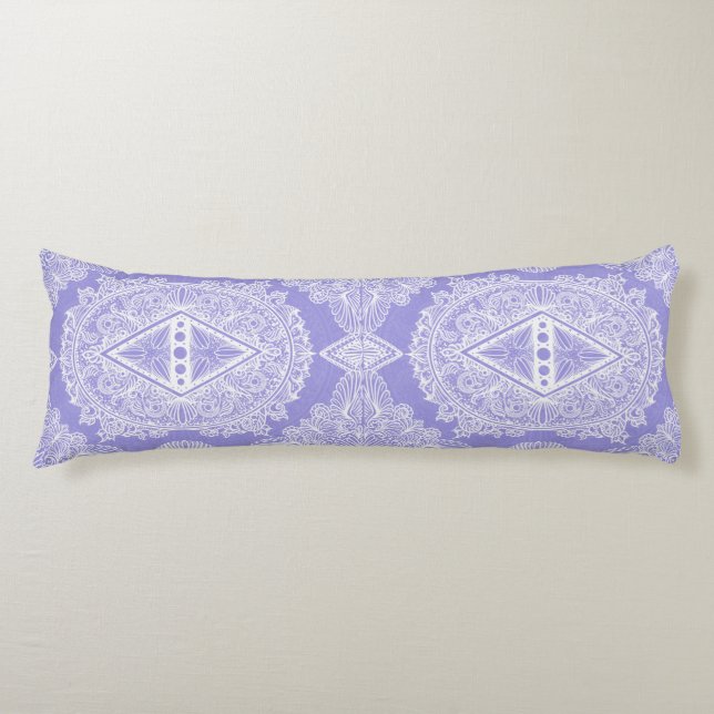 Celestial Diamond Mandala Body Pillow (Front)