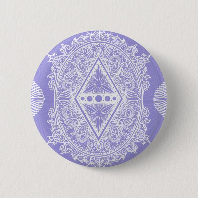 Celestial Diamond Mandala Button (Front)