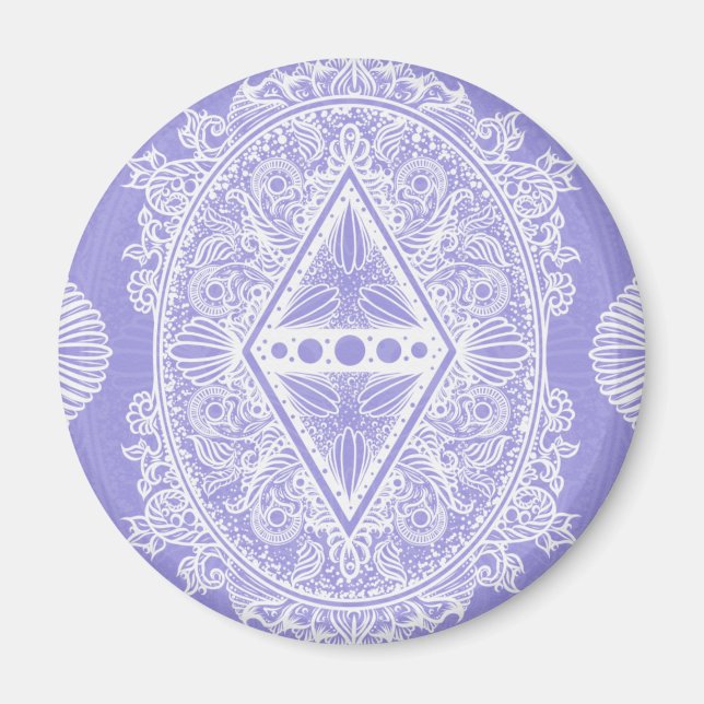Celestial Diamond Mandala Magnet (Front)
