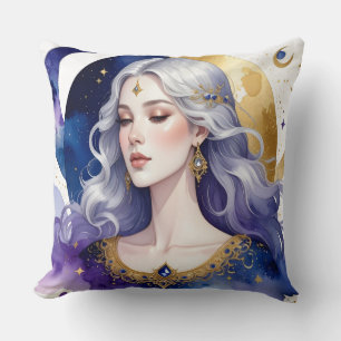  Celestial Divine Feminine Spiritual Coffee Cup   Throw Pillow