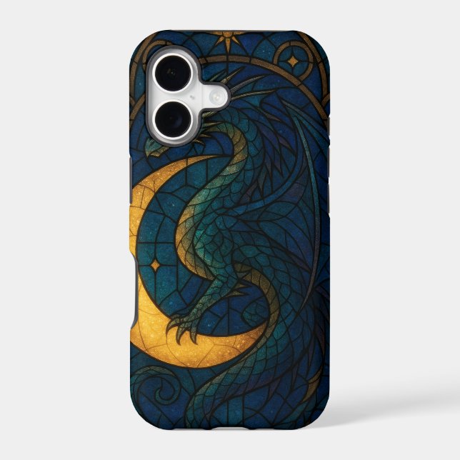 Celestial Dragon Stained Glass Case-Mate iPhone Case (Back)