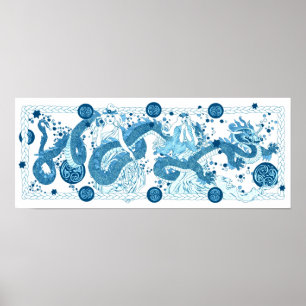 Celestial Dragon Tale Poster