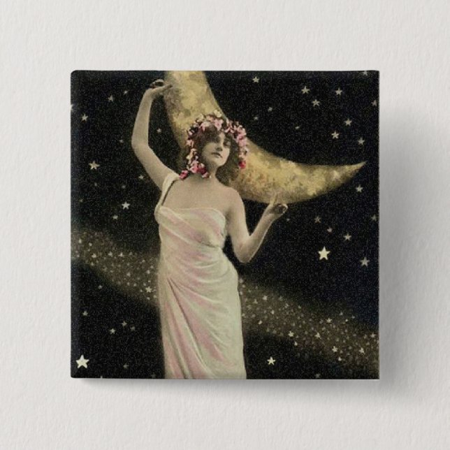 Celestial Drama Queen Pinback Button (Front)