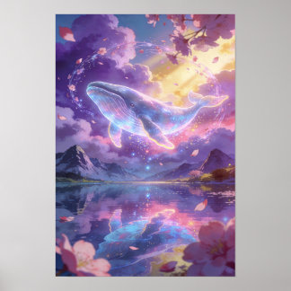 Celestial Dream The Cosmic Whale Poster