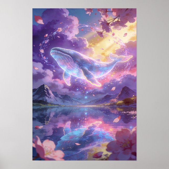 Celestial Dream The Cosmic Whale Poster (Front)
