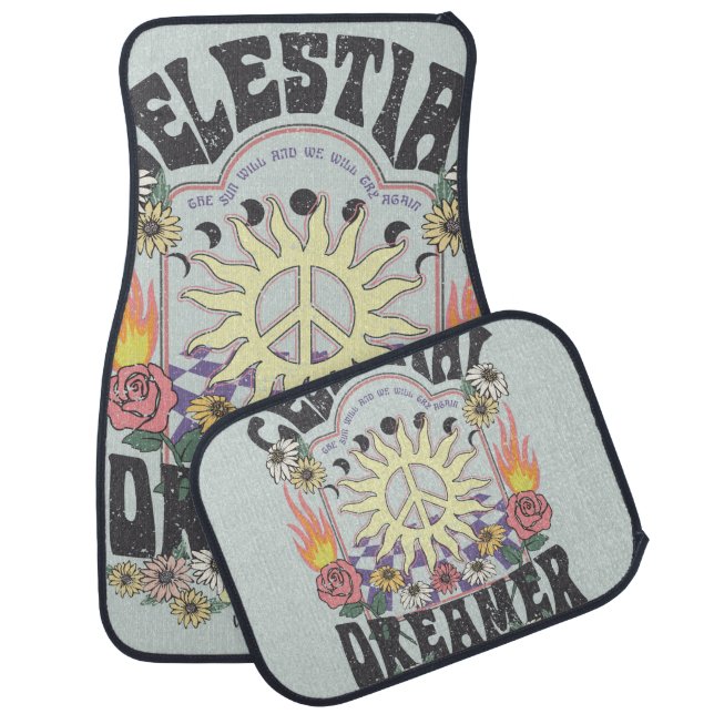 CELESTIAL DREAMER SUN ROSE TSHIRT graphic DESIGNhi Car Floor Mat (Set)