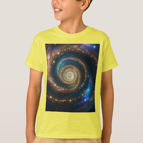 Celestial Dreams Cosmic Background T_Shirt