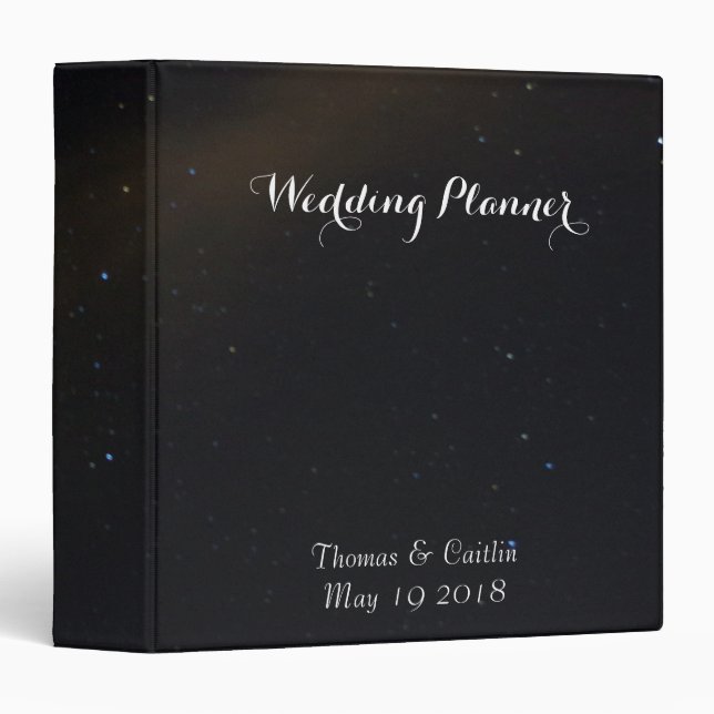 Celestial Dreams Wedding Planner 3 Ring Binder (Front/Spine)