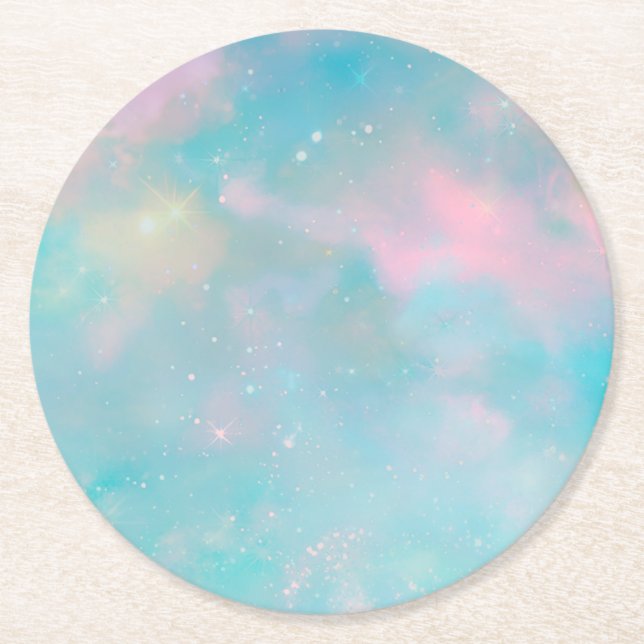 Celestial Dreamscape Paper Coaster (Front)