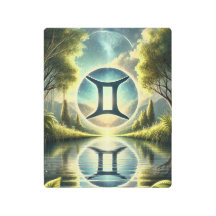 "Celestial Duality: Gemini's Reflection"