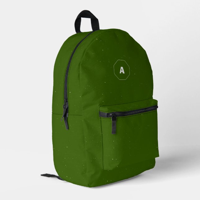 Celestial Dust & Starlight Texture Pattern Printed Backpack (Back Corner Left)