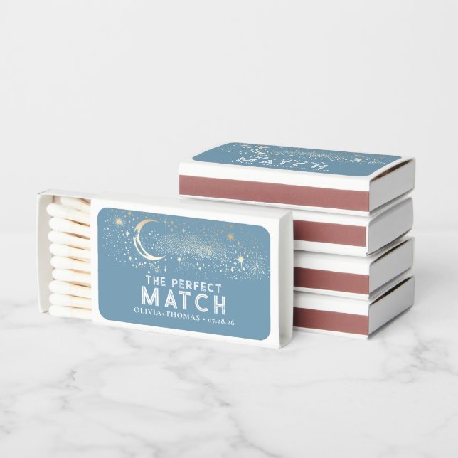 Celestial Dusty Blue The Perfect Match Wedding (Stacked)