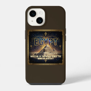 Celestial Egypt Sphinx Pyramids Galaxy Poster iPhone 14 Case