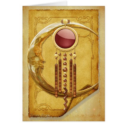 Celestial Elegance 3D New Age BLANK Stationary Cards (Front)