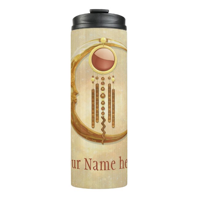 Celestial Elegance 3D New Age Thermal Tumbler (Front)