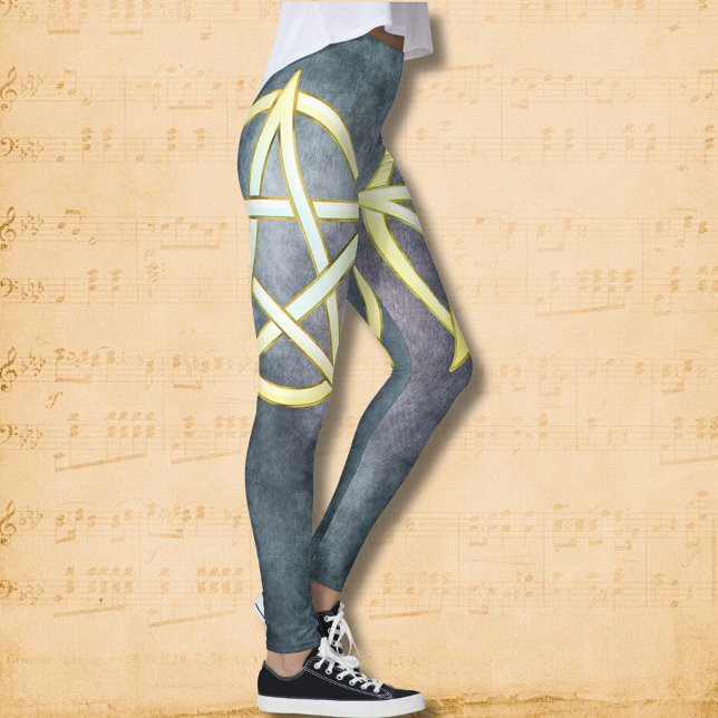 Celestial Elegance: Pearl Pentagram Leggings (Creator Uploaded)