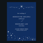 Celestial Elegant Wedding Navy Blue Welcome Sign<br><div class="desc">Invite your guests to a night of romance and starlight with this Celestial Elegant Wedding Navy Blue Welcome Sign from the Celestial Elegant Wedding Collection. Featuring a deep navy blue background adorned with twinkling stars and refined typography, this modern celestial design is perfect for couples who love a minimalist yet...</div>