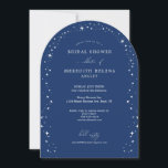 Celestial Elegant Wedding Stars Arch Bridal Shower Invitation<br><div class="desc">Invite your guests to a night of romance and starlight with this Celestial Elegant Wedding Stars Arch Bridal Shower Invitation from the Celestial Elegant Wedding Collection. Featuring a deep navy blue background adorned with twinkling stars and refined typography, this modern celestial design is perfect for brides who love a minimalist...</div>