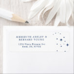 Celestial Elegant Wedding White Return Address Label<br><div class="desc">Invite your guests to a night of romance and starlight with this Celestial Elegant Wedding White Return Address label from the Celestial Elegant Wedding Collection. Featuring a bright white background adorned with twinkling stars and refined typography, this modern celestial design is perfect for couples who love a minimalist yet luxurious...</div>