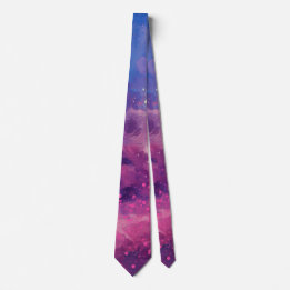 Celestial Ember Abstract Neck Tie