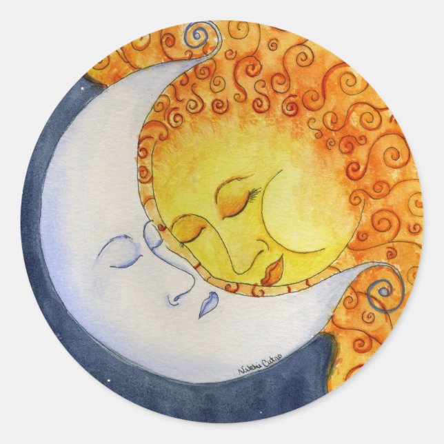 Celestial Embrace Sticker (Front)