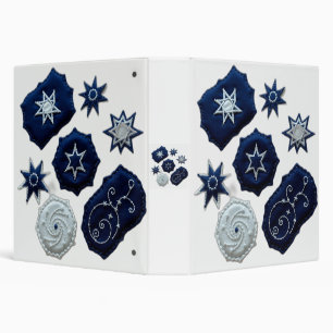 Celestial Embroidered Symbols 3 Ring Binder