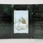 Celestial Emerald Crescent Moon