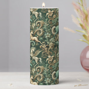 Celestial Equinox – Gothic Sanctum in Tapestry Pillar Candle