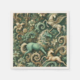 Celestial Equinox – Mythical Unicorn  Napkins