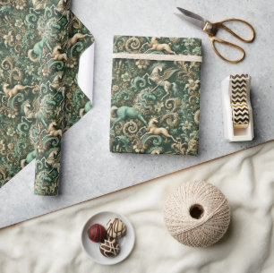 Celestial Equinox – Mythical Unicorn  Wrapping Paper