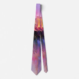 Celestial Euphoria Vibrant Purple Neck Tie