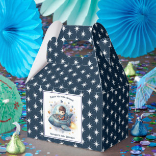 Celestial Event Starfield Space Birthday Party Favor Boxes