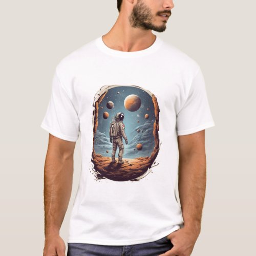 Celestial Explorer Collection Gravity_inspired T_ T_Shirt