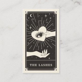 Celestial Eye Tarot Lash Black Business card