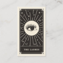 Celestial Eye Tarot Lashes Black Business card