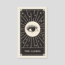 Celestial Eye Tarot Lashes Black Business card