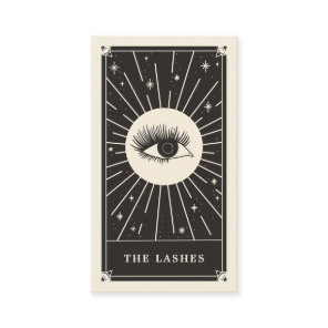 Celestial Eye Tarot Lashes Black Business card
