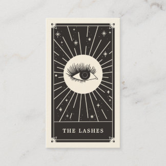 Celestial Eye Tarot Lashes Black Business card